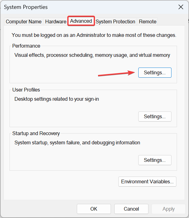 settings to fix the instruction at 0x000000000 referenced memory at 0x00000000 the memory could not be written