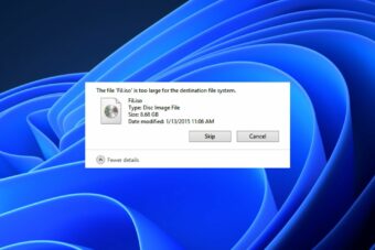 Fix: The File is too Large For The Target File System