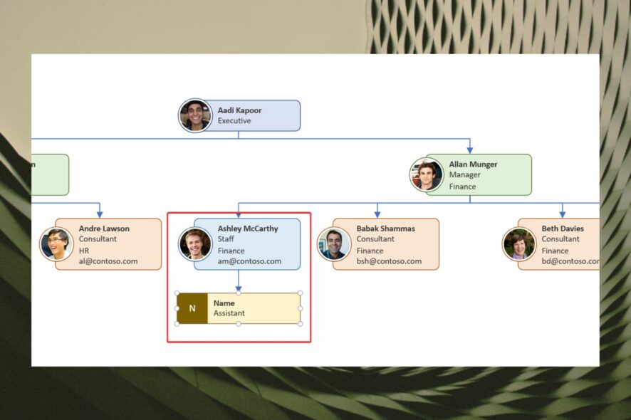 How to create & customize organizational charts in Visio