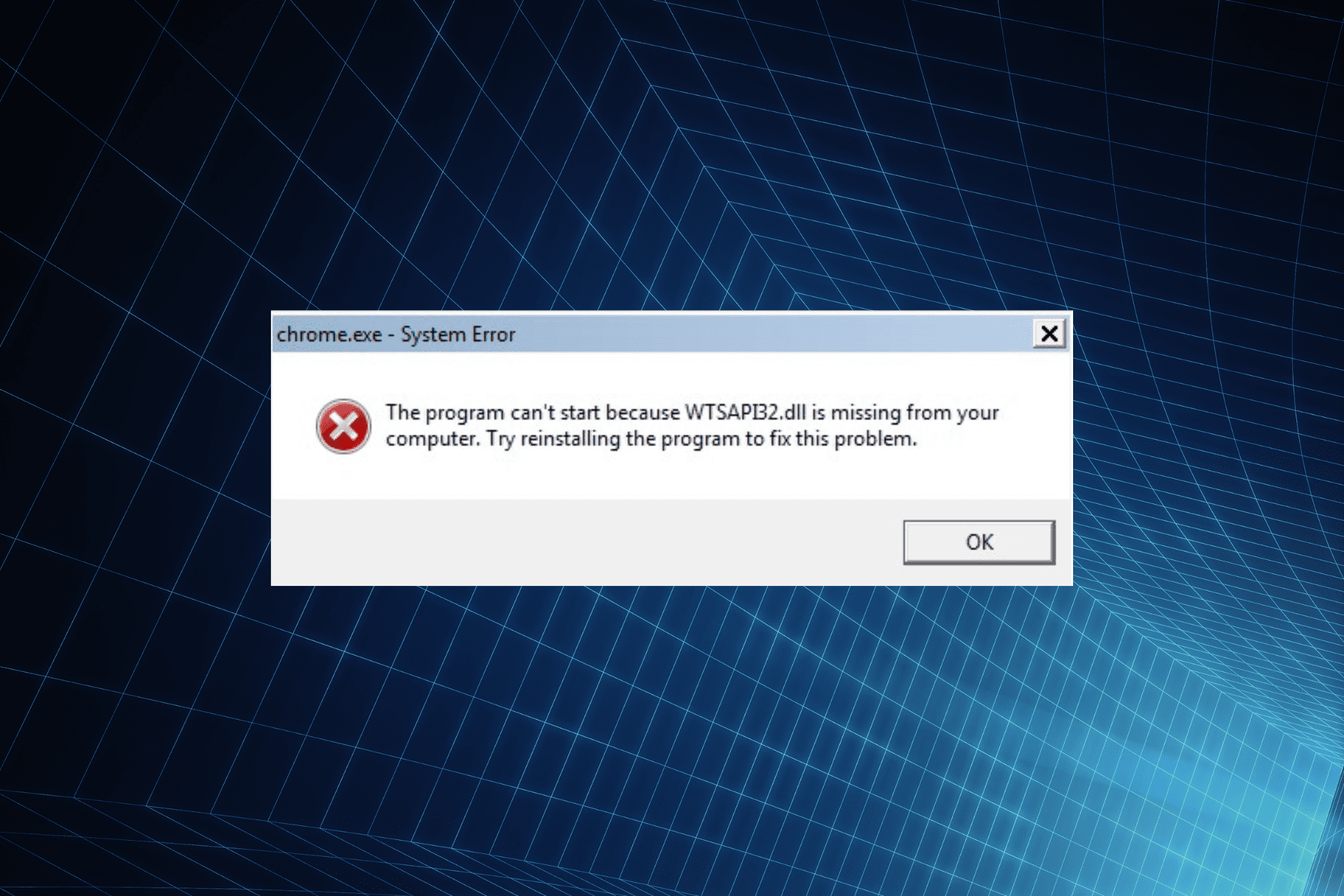 fix WTSAPI32.dll missing error