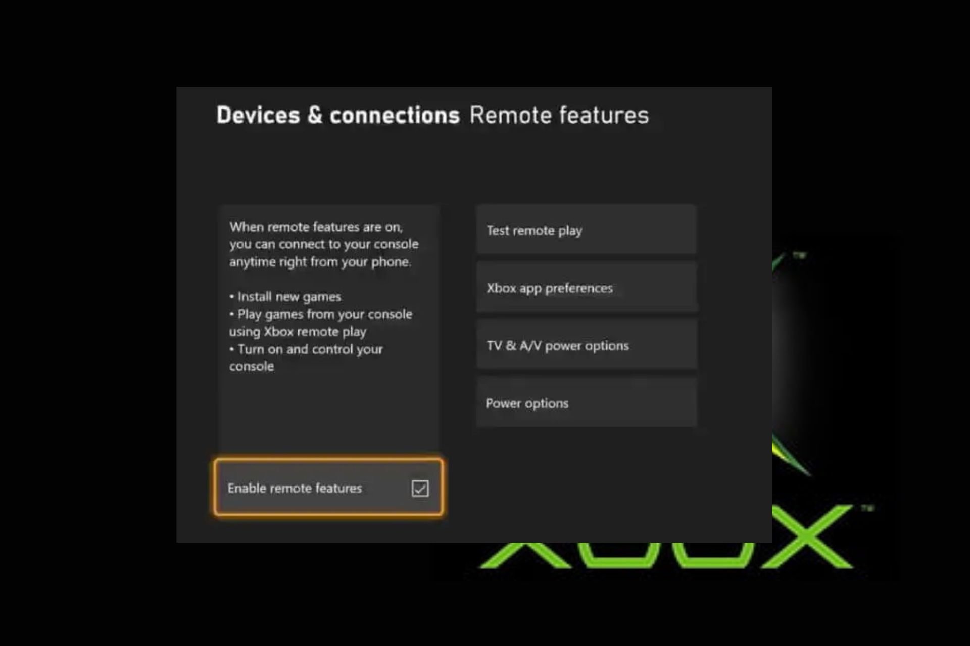 Xbox Remote Play Not Working