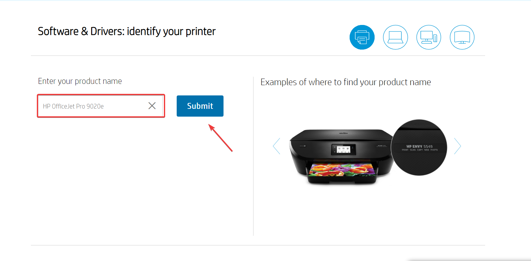 printer information