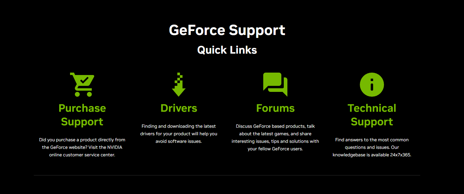 nvidia support