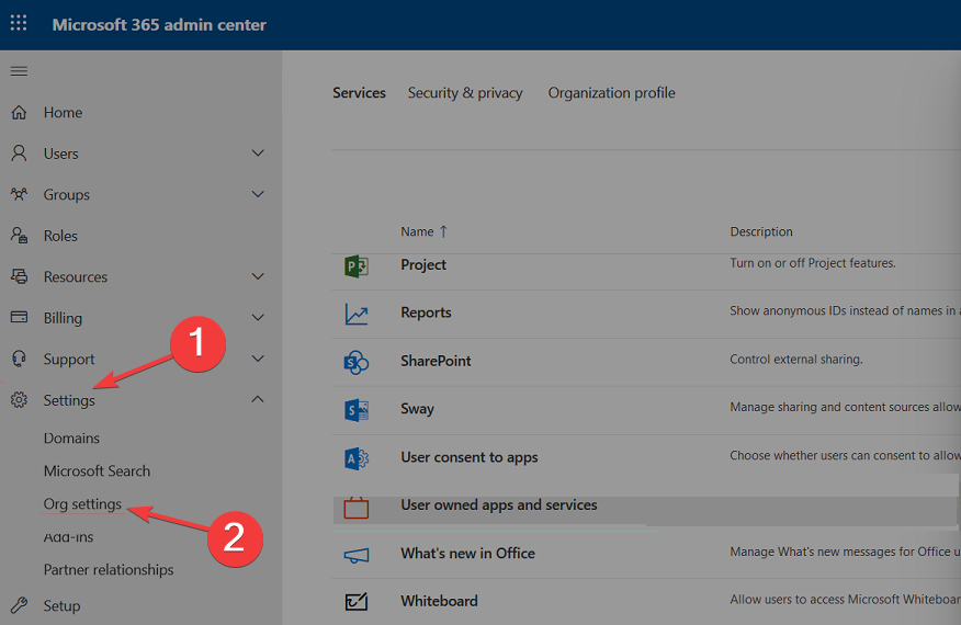 Org settings to fix microsoft 365 has been configured to prevent individual acquisition of office add-ins