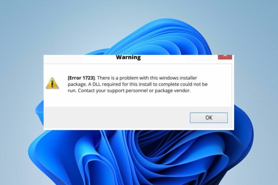 Error 1723: How to Fix This Windows Installer Problem