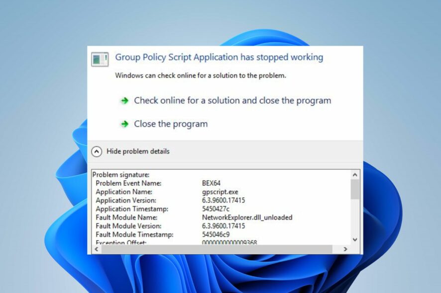 gpscript exe