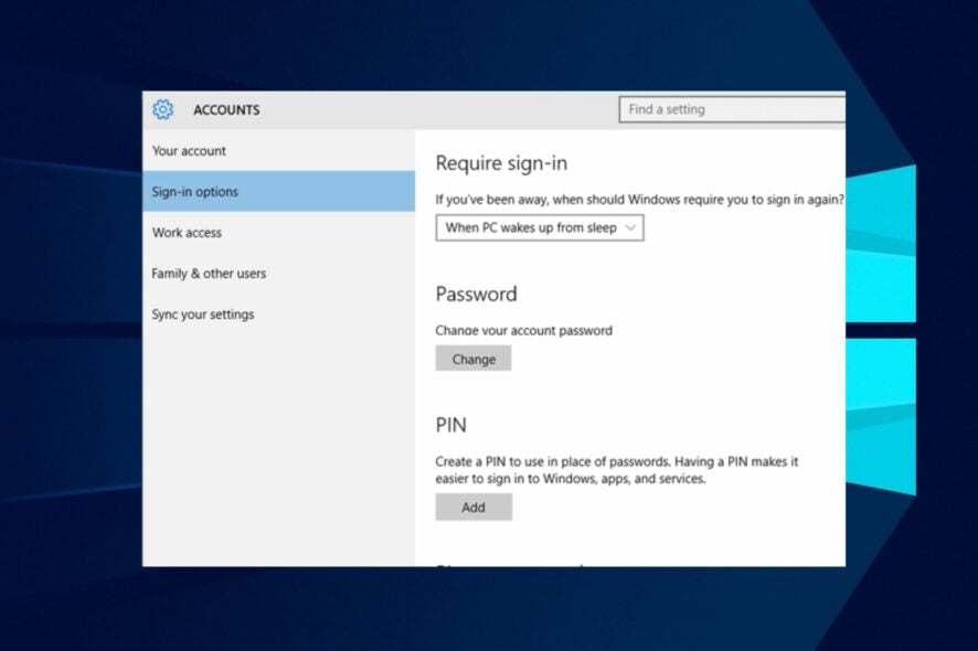 how to remove password from windows 10
