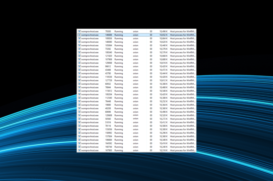 fix wsmprovhost.exe high CPU