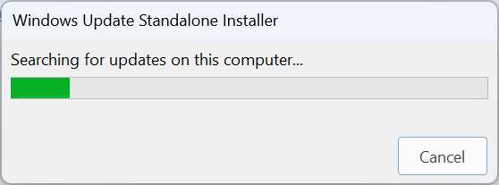 manually install update to fix 0x80070012