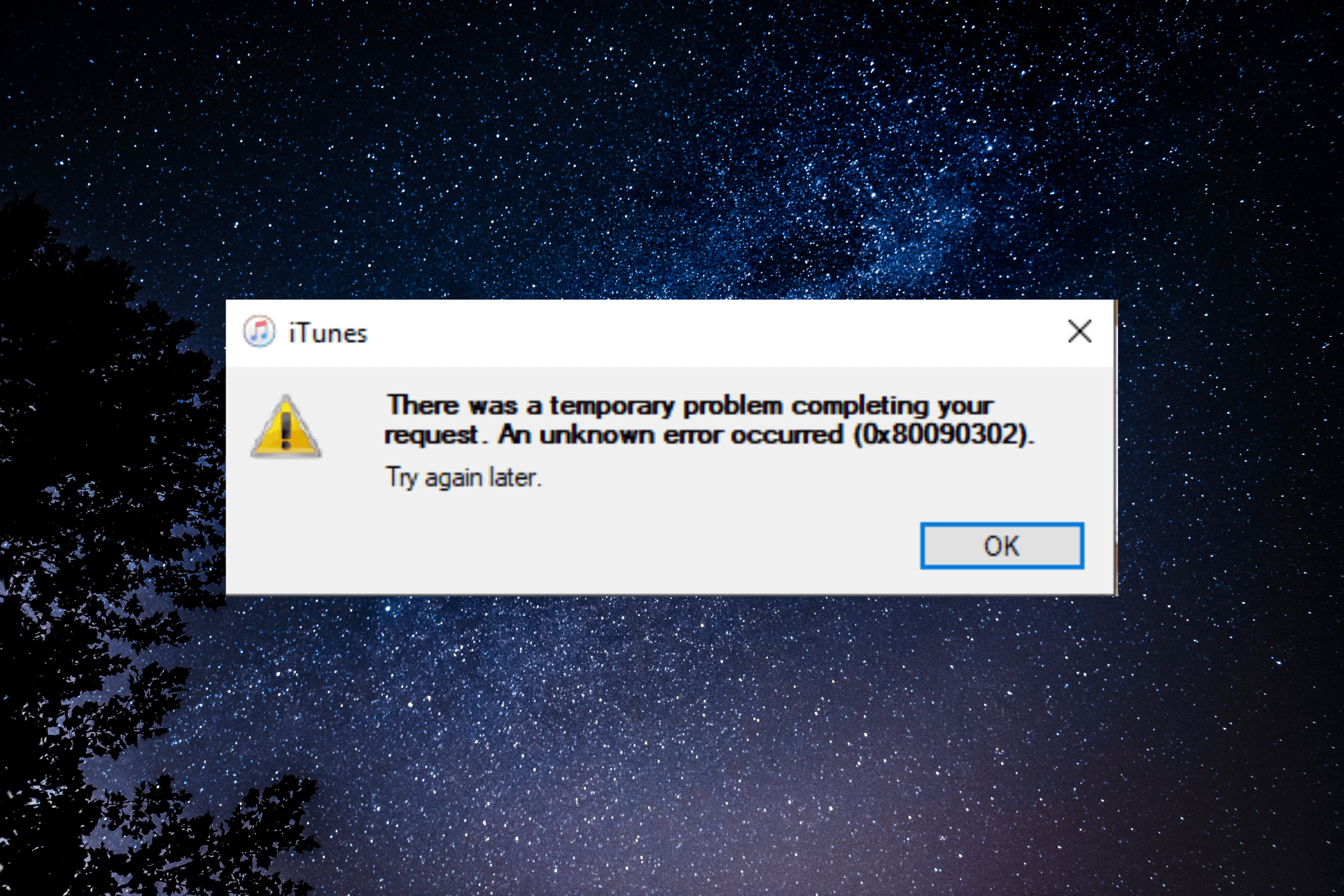 0x80090302 iTunes Error: How to Fix It