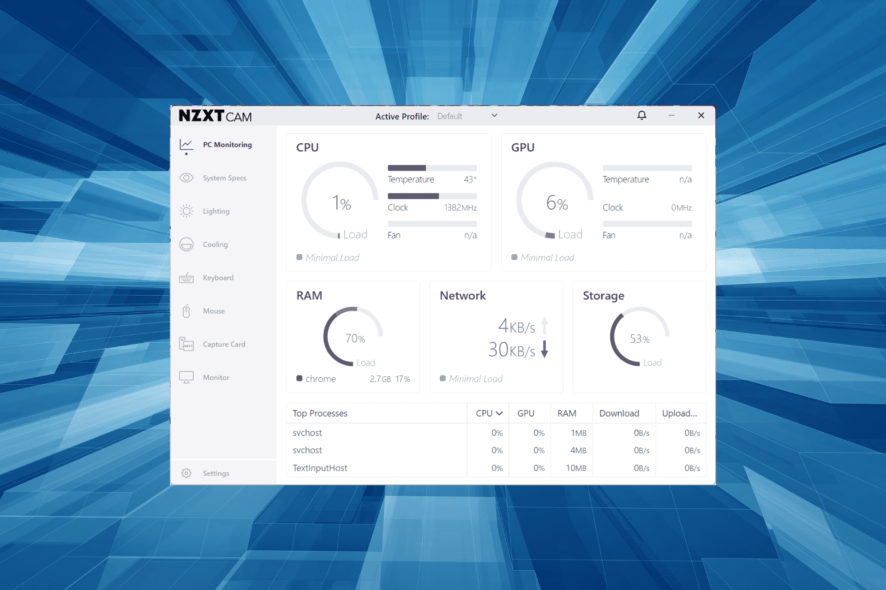 fix NZXT CAM not working