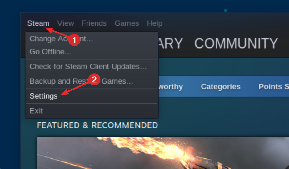 error al inicializar o actualizar la transacción de Steam
