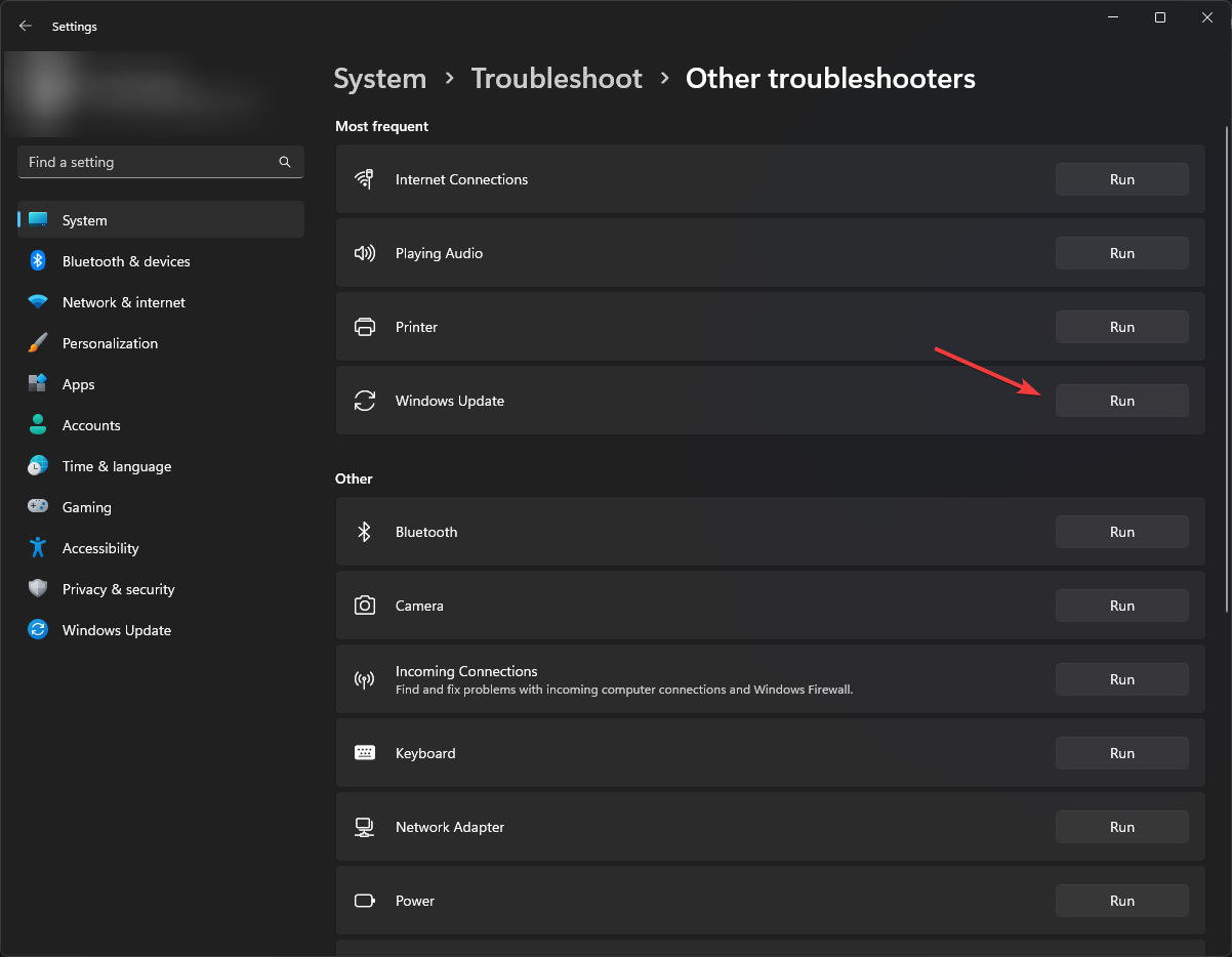 Windows Update Troubleshooter 