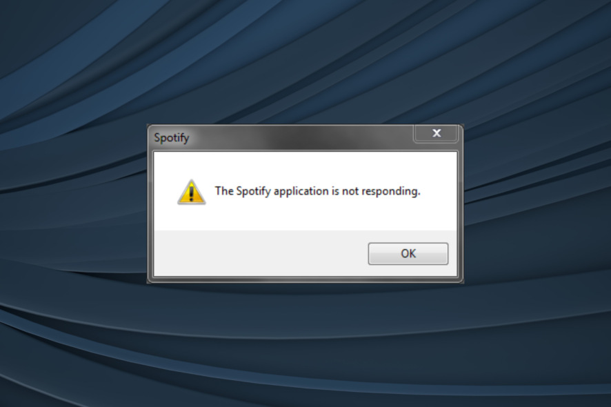 fix spotify not responding in Windows