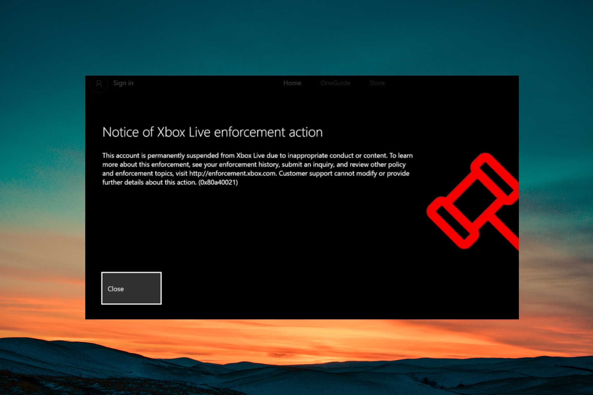 Xbox enforcement store home