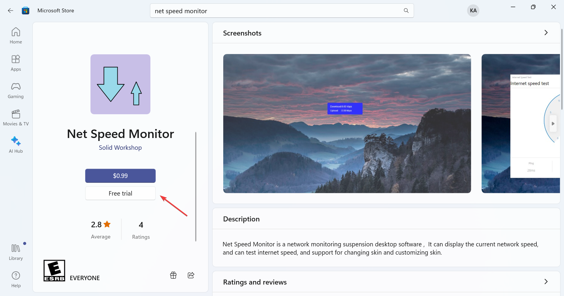 net speed monitor