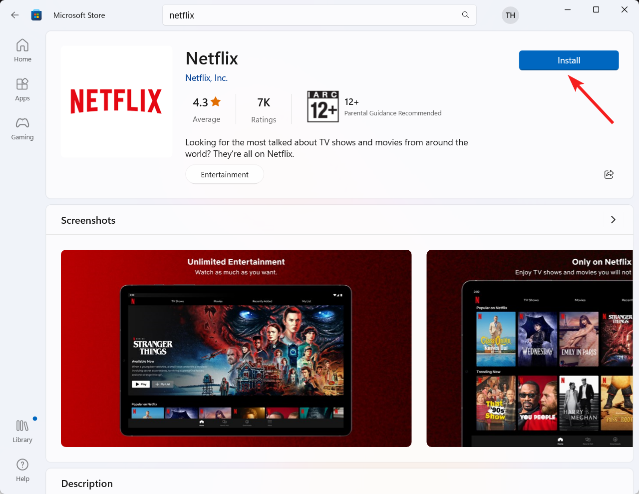 Netflix Windows をダウンロード