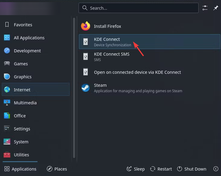 KDE Con​​nect は、スマートフォンを Steam Deck のキーボードとして使用します。