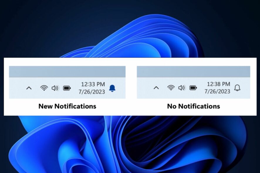 notification icon windows 11