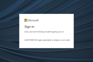 AADSTS90100: Login Parameter is Empty or Not Valid [Fix]