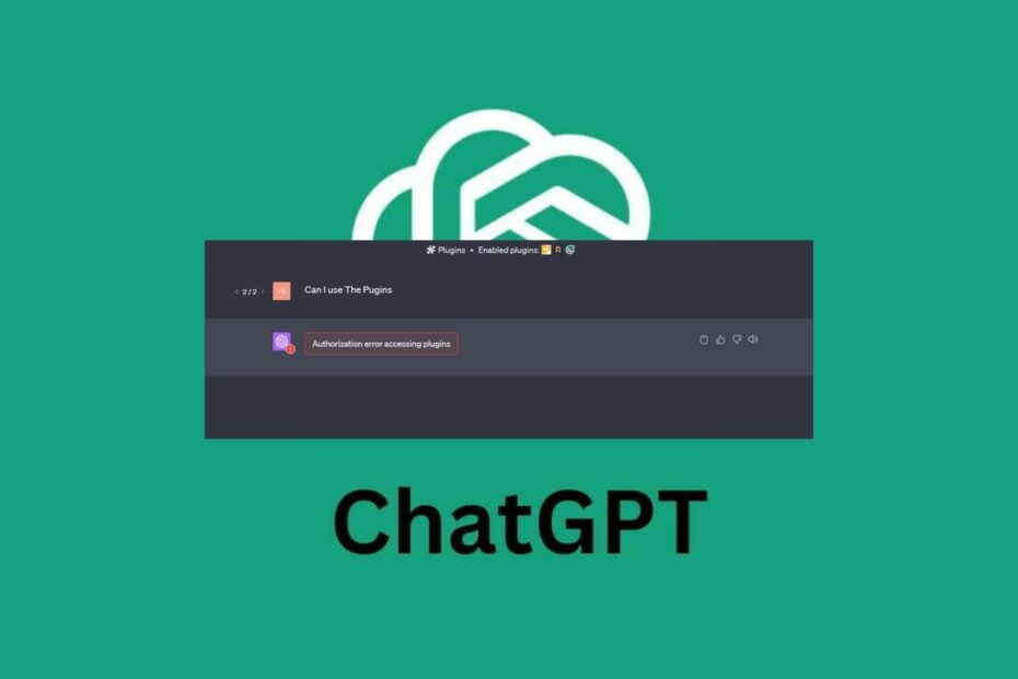 Fix: ChatGPT Authorization Error Accessing Plugins