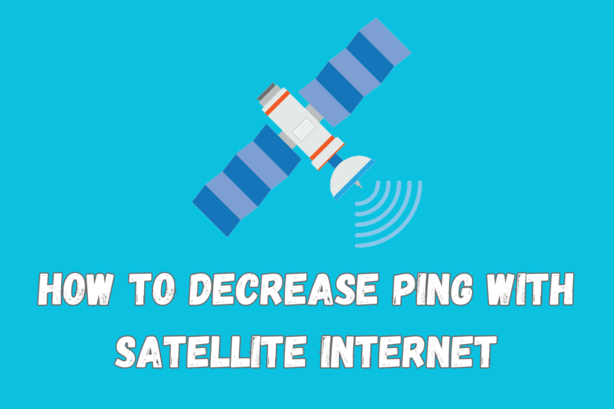 how to decrease ping with satellite internet