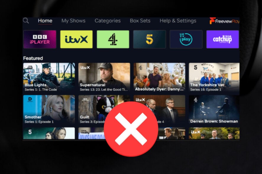freeview play not working with vpn