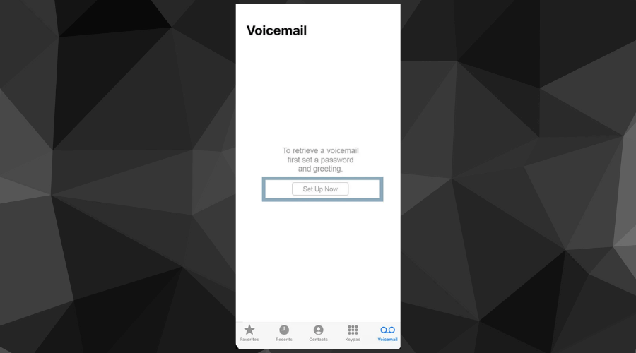 iphone voicemail setup