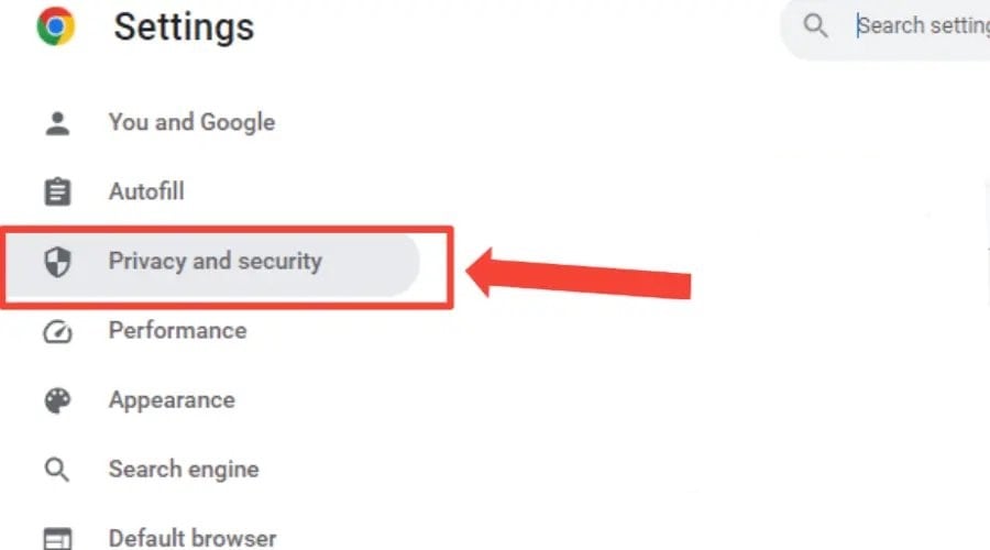 chrome privacy and security settings