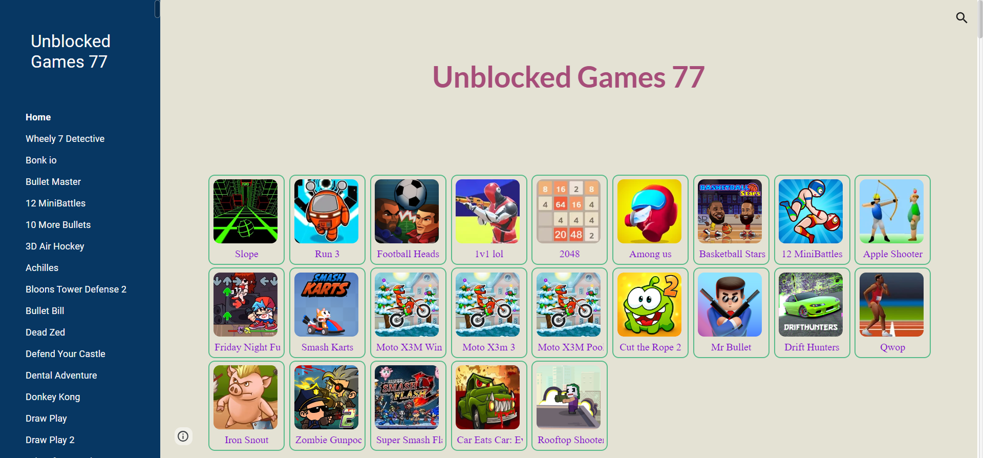 Unblocked Games 77