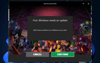 update windows to play minecraft
