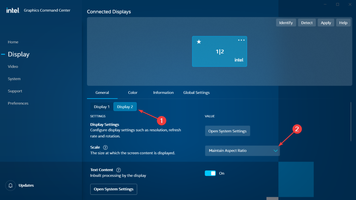 how to fix dual monitor display windows 10