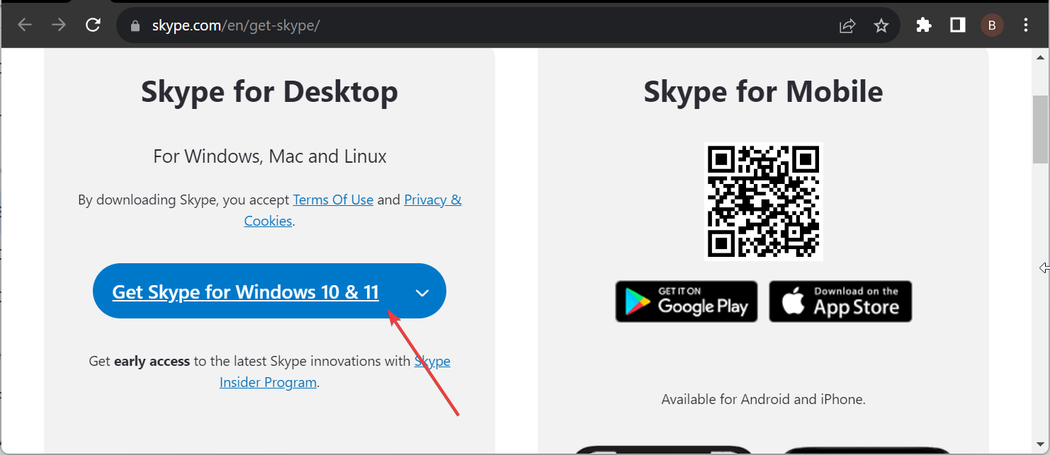 get desktop skype windows 10