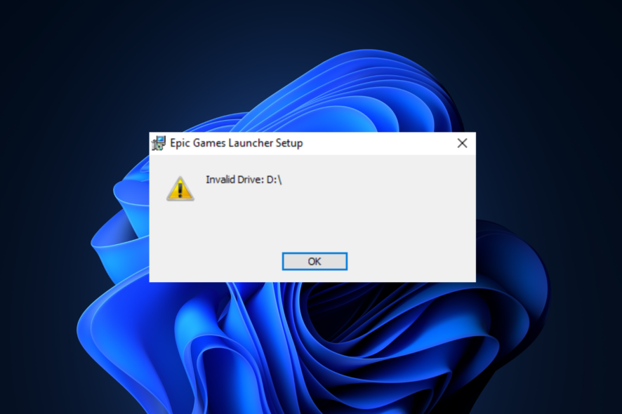 Epic Games Installer Invalid Drive Error x Ways to Fix it