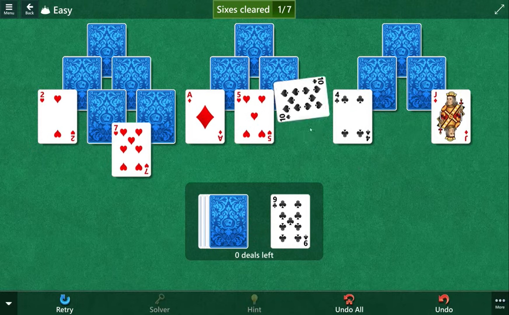 Play Microsoft Solitaire Collection: TriPeaks online on GamesGames