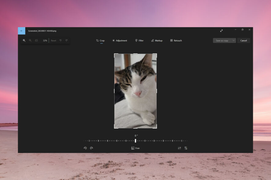 How to crop images on Windows 10