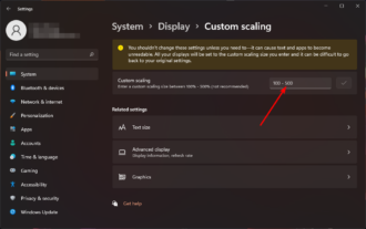 how to reset display scaling in windows 11