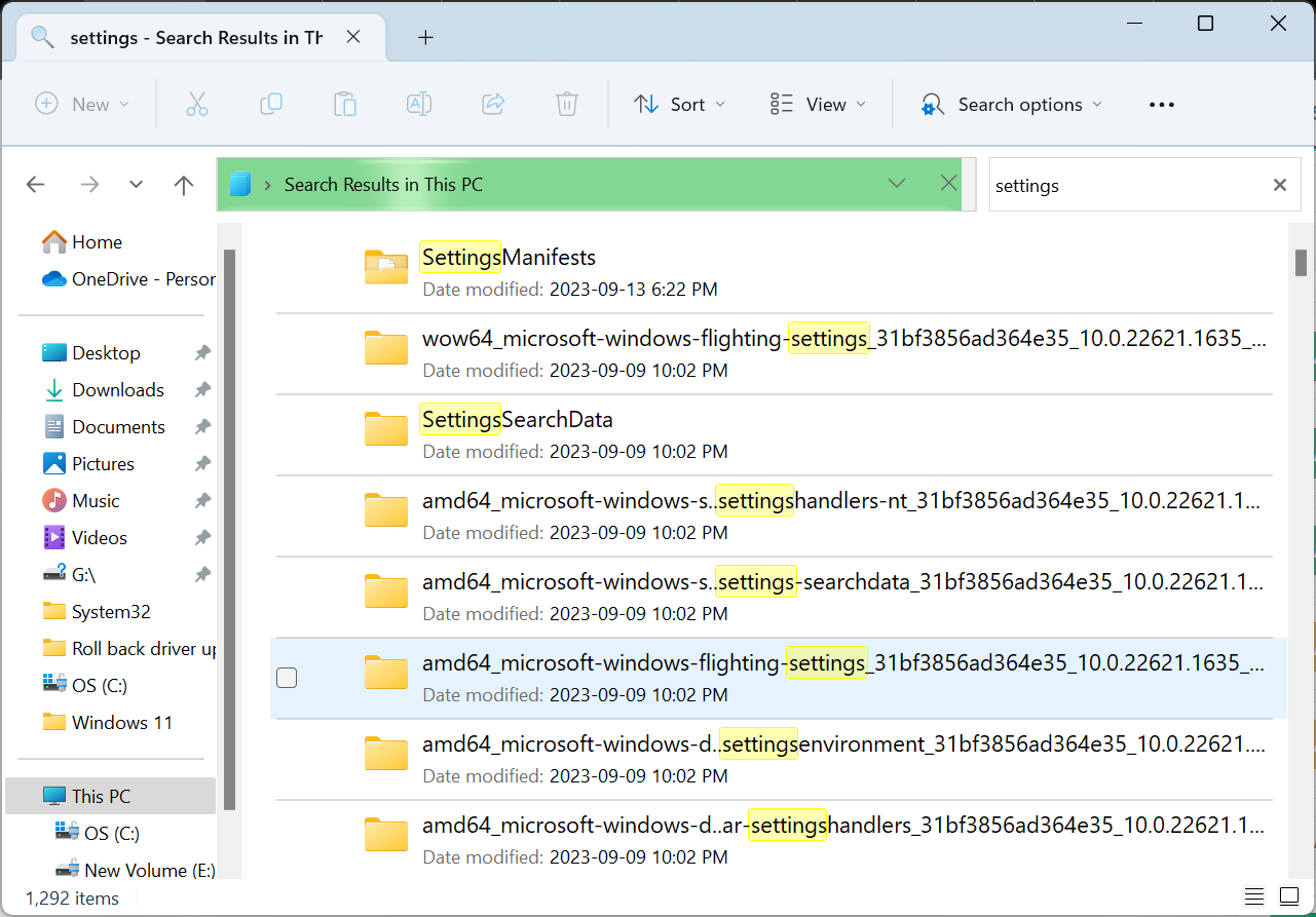 buscar en Windows 11 usando el Explorador de archivos