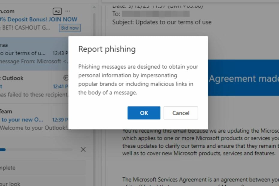 report phishing email outlook iphone