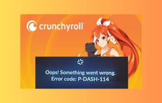Something went wrong - Fix Crunchyroll Error P-DASH-114