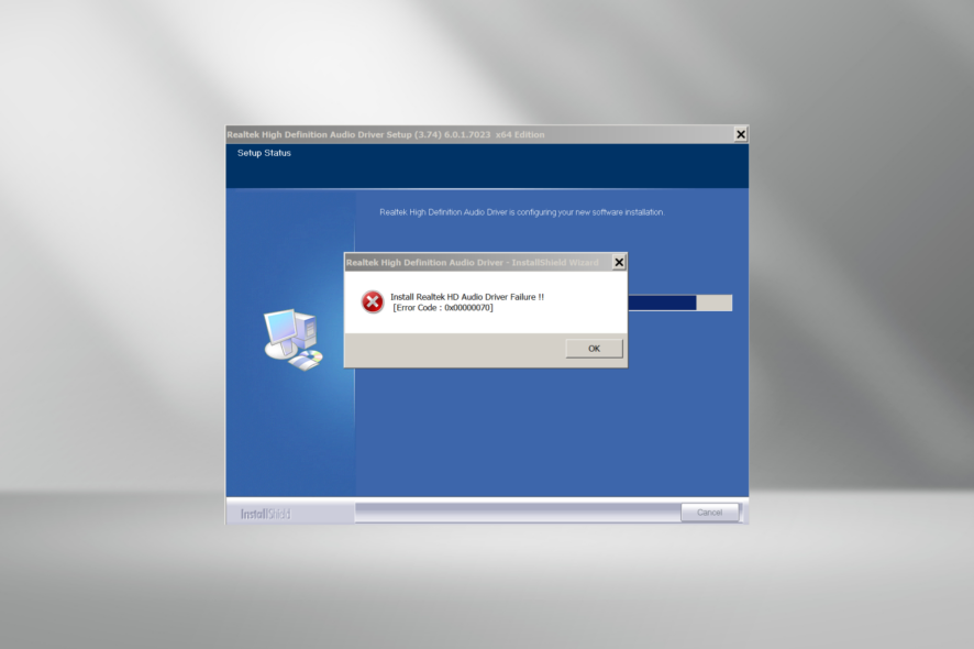 Fix Install Realtek HD Audio Driver Failure Error in Windows