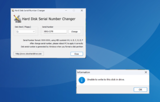 Fix Hard Disk Serial Number Changer Unable to write to this disk in drive error