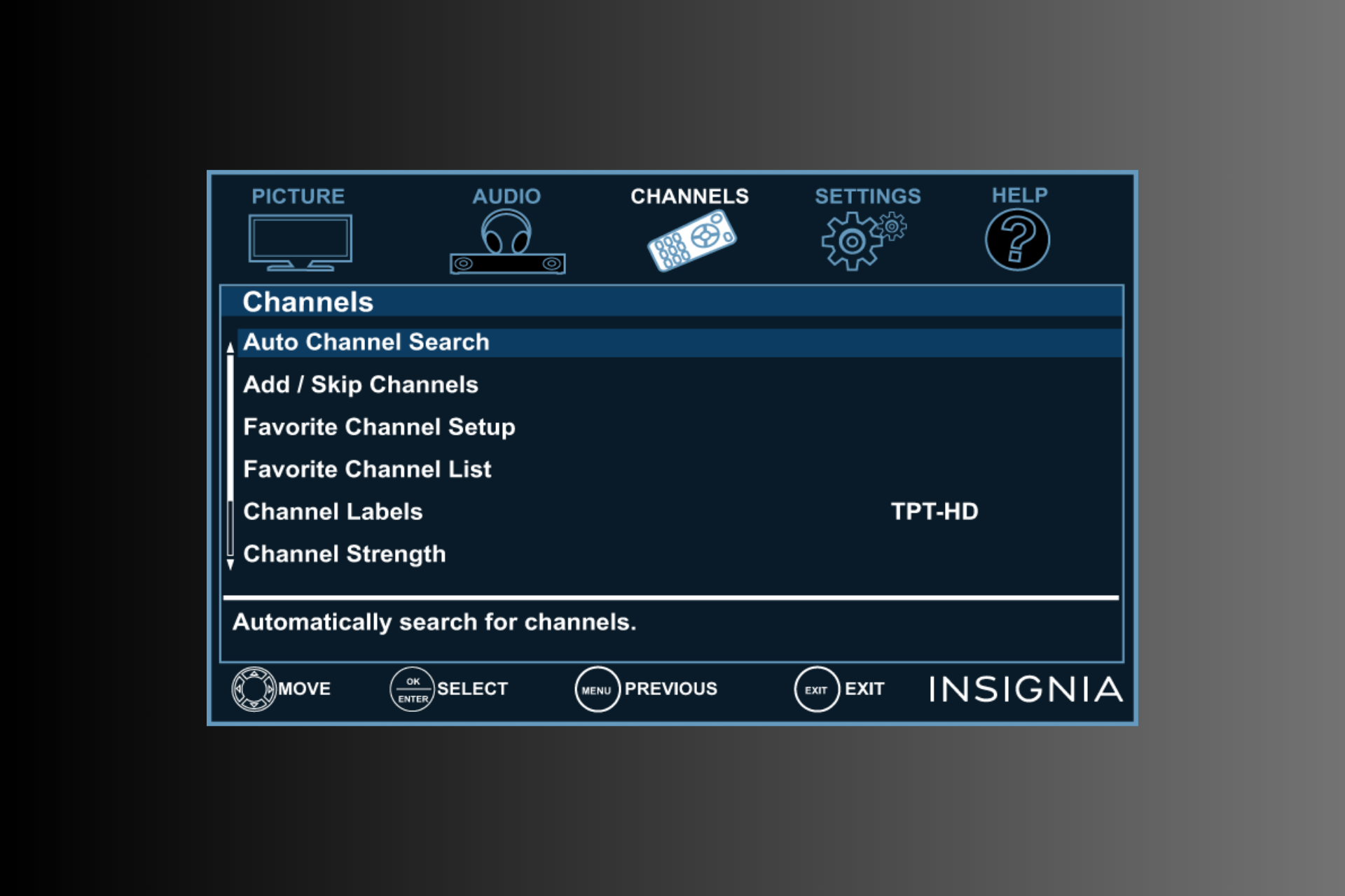 Autoscan fixes Insignia TV Channel Scan Problems