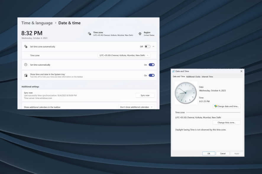 fix set time zone automatically shows wrong in Windows 11