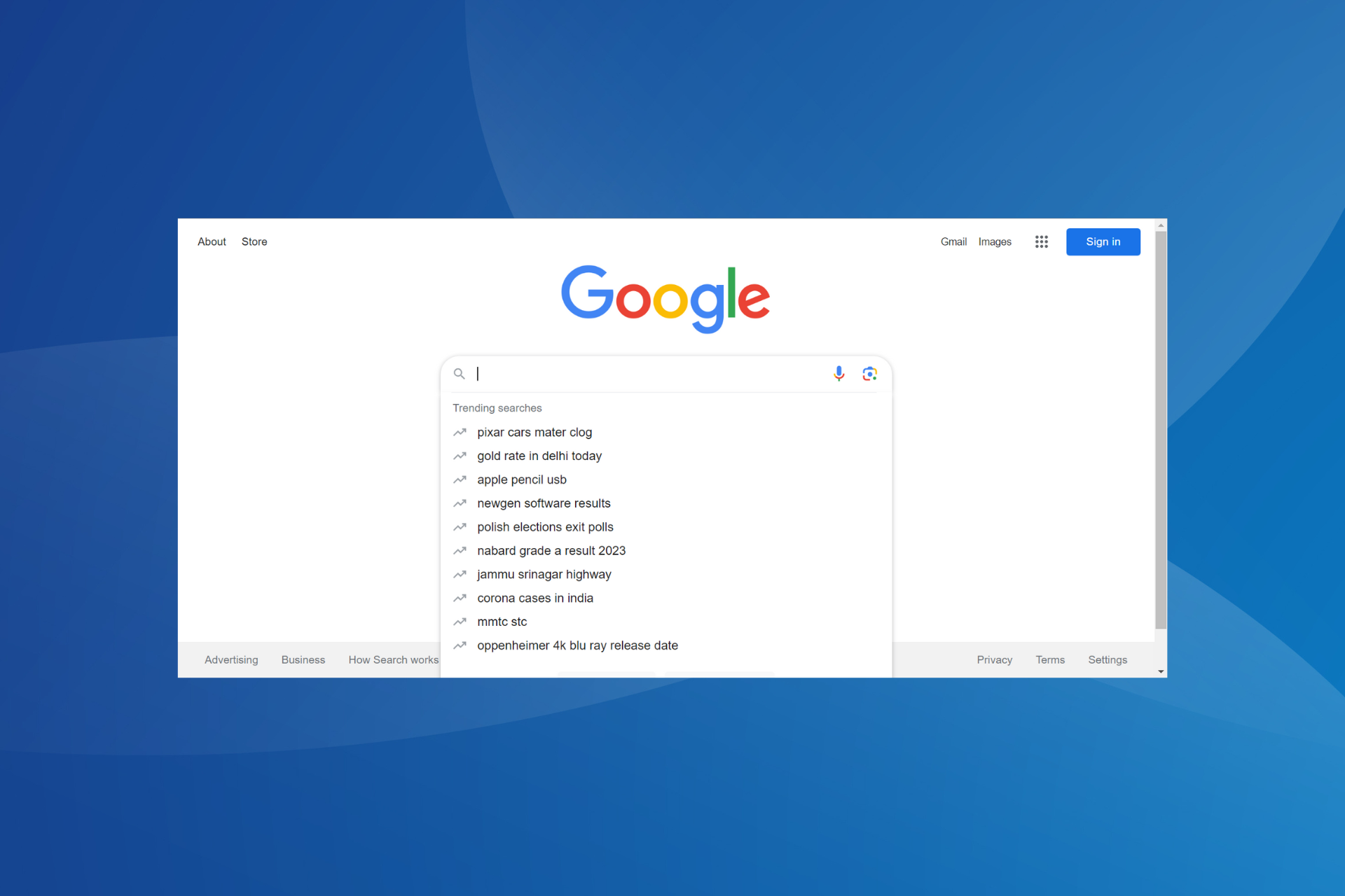 How to turn off trending searches in Google