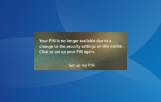 Fix your pin is no longer available error in Windows 11