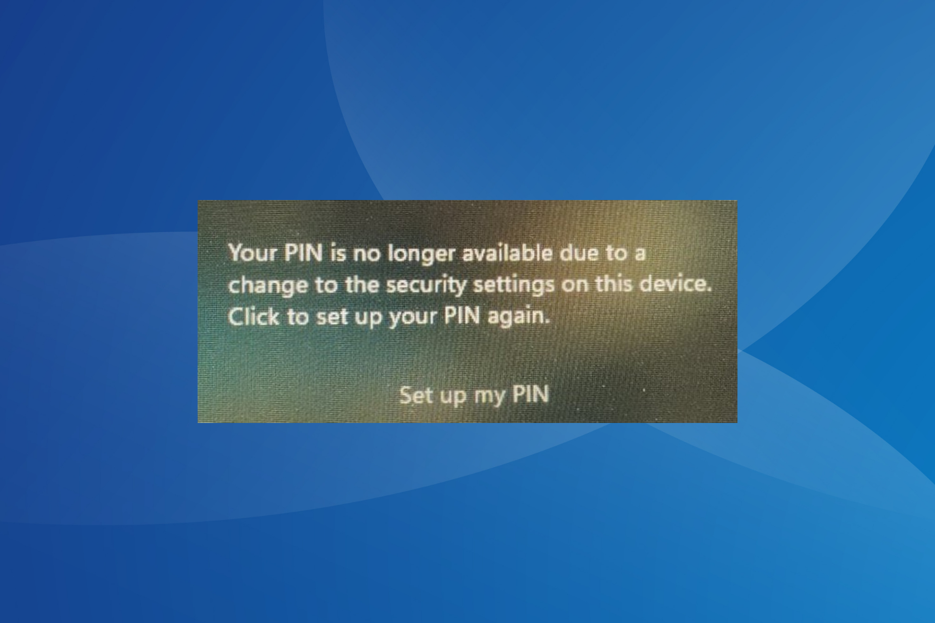 Reparar tu PIN ya no es un error disponible en Windows 11
