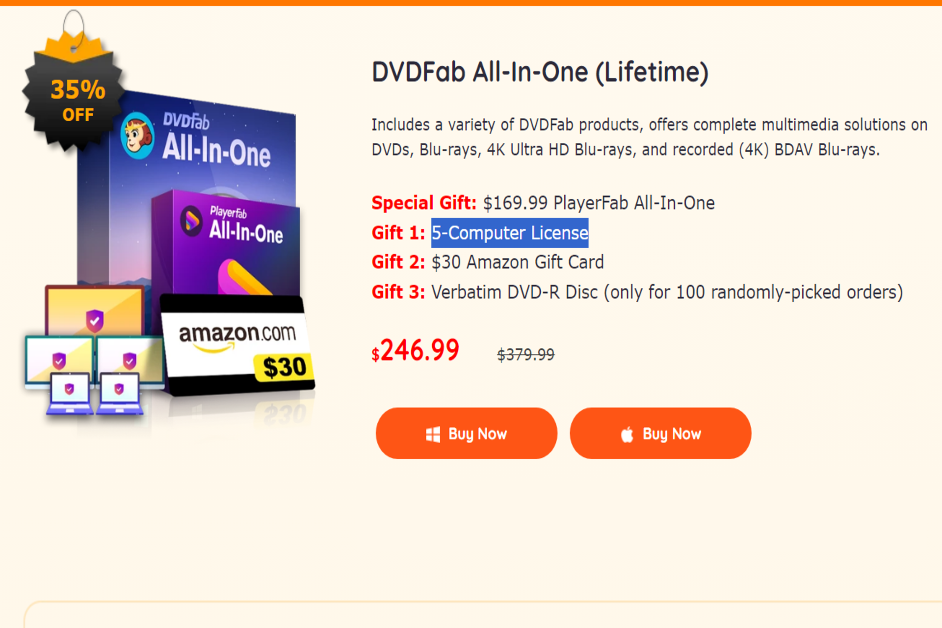 Save 35% on DVDFab All-In-One (Lifetime) This Cyber Monday