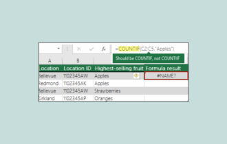 How to Fix the #NAME Error in Excel