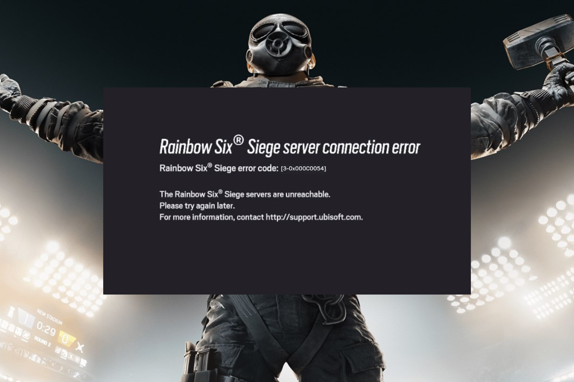 Fix: Rainbow Six Siege Error Code 3-0x000c0054